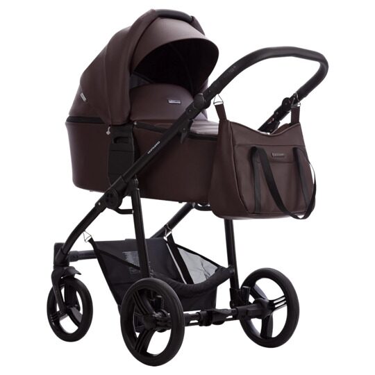 Коляска Bebetto VERTURRO PRO 3 в 1 / 11 (т.коричневая кожа)