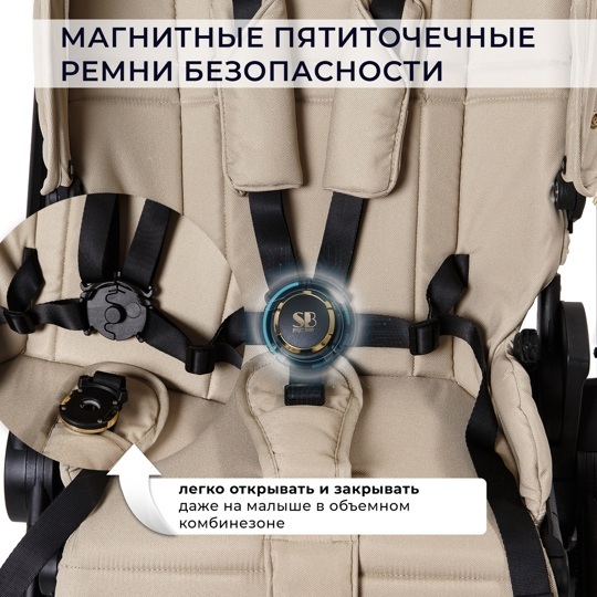 Коляска Sweet Baby Stella Plus Therma 2 в 1 / Beige