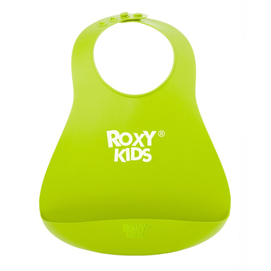 Нагрудник ROXY-KIDS мягкий Зеленый
