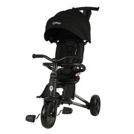 Складной трехколесный велосипед Qplay S700-16 Sprinter Black (EVA Graphite)