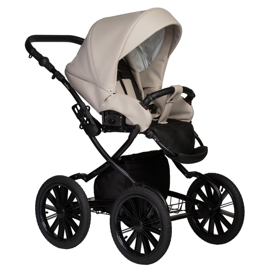 Коляска Indigo MIO ECO Plus 14" 2 в 1 / 02 (св.бежевая кожа)