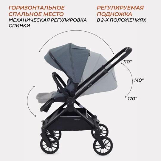 Коляска Rant VECTOR 2 в 1 RA322 / Grey