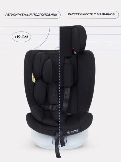 Автокресло Rant DRIVE isofix  (0-36 кг) /  LB619 Black