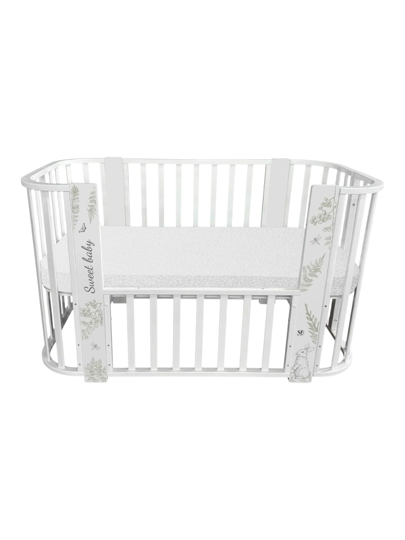 Кроватка Sweet Baby Arte 5 в 1 / белый заяц
