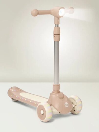 Самокат Happy Baby WEEZY со световой подсветкой и музыкой 50053 / beige