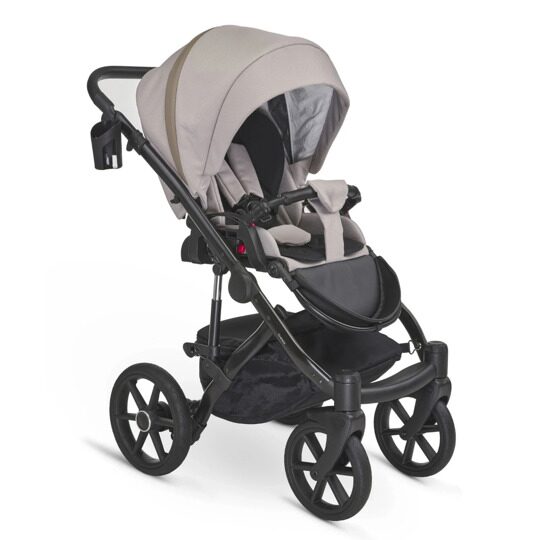 Коляска Bexa IDEAL 2 в 1 / id 25 (св.бежевый+т.бежевая кожа)