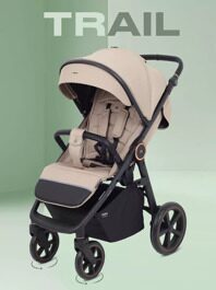 Прогулочная коляска MOWBaby Trail MB090 / 2025 Beige
