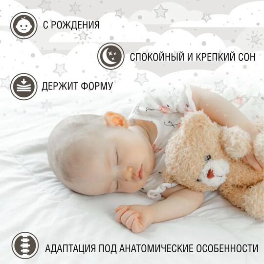 Матрас в кроватку Sweet Baby COCOS DeLuxe овальный 125x75 10 см (микрофибра)