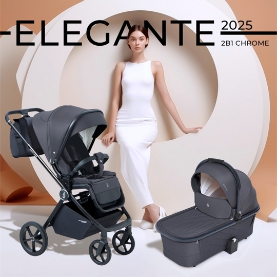 Коляска SBL Elegante 2 в 1 / Chrome  Grey
